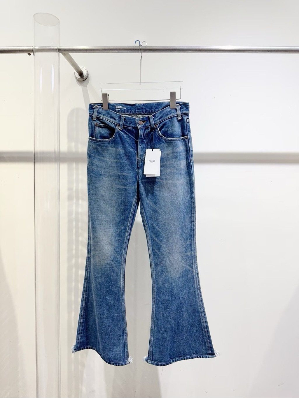 Steal Celine Medium Blue Flared Jeans